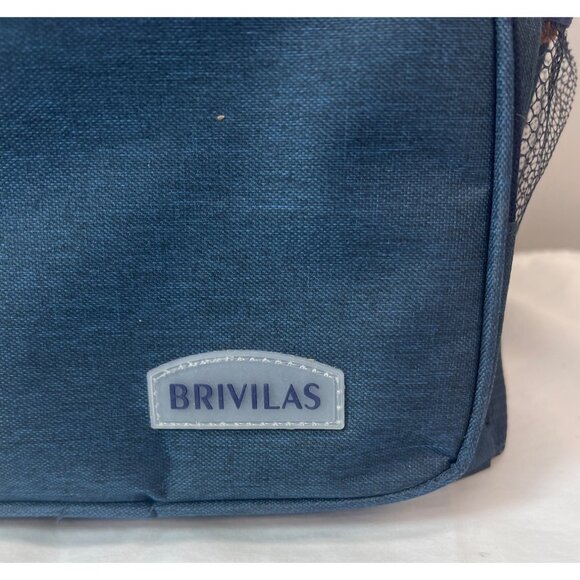 Brivilas Insulated Lunch Bag With Dual Zipper & Mesh Pocket 2 Compartments - Picture 2 of 7